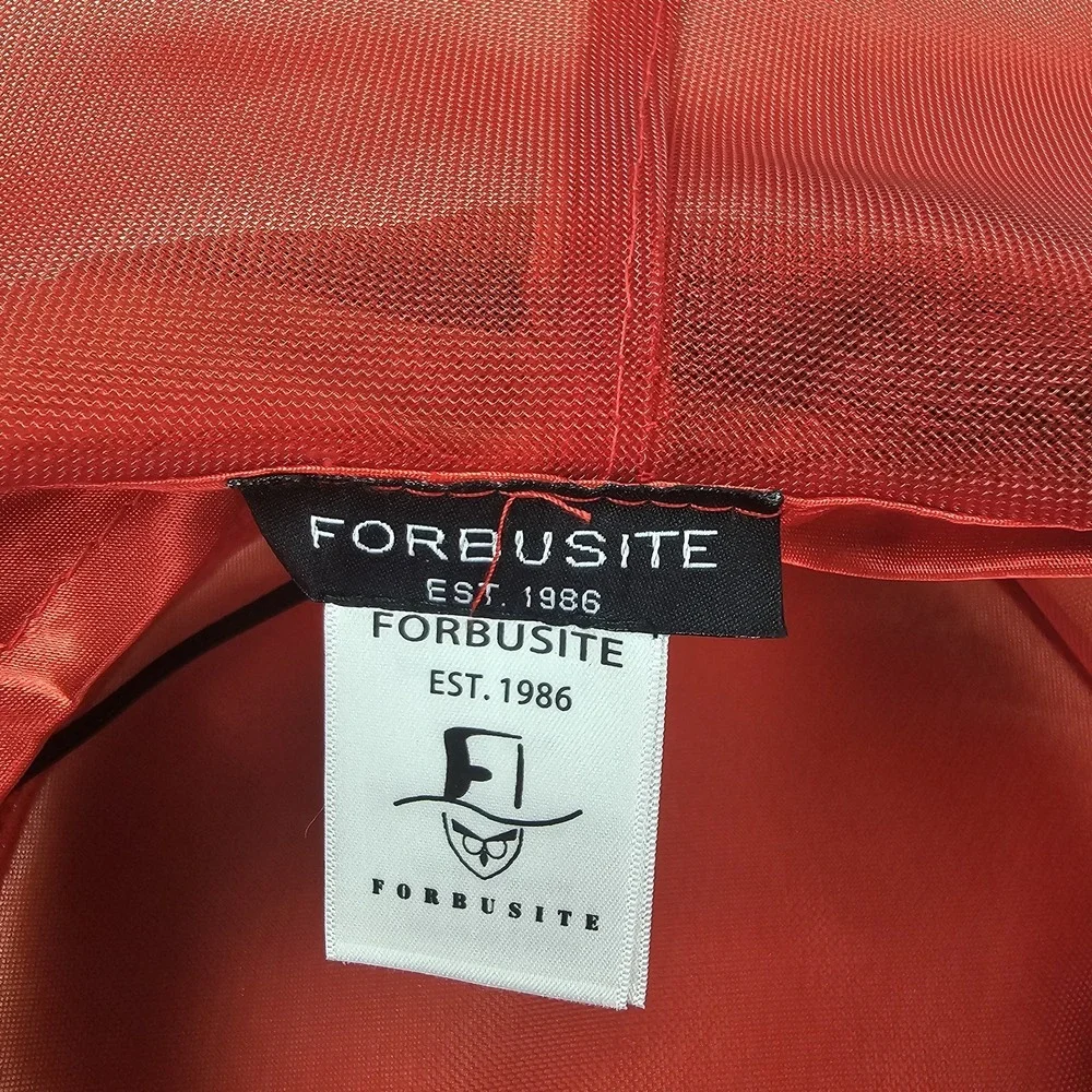 Forbusite Hat Womens Red Derby Church Easter Wide Brim Tea Garden Party Mesh